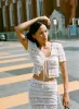 White Lace Top sold by Apres Studio