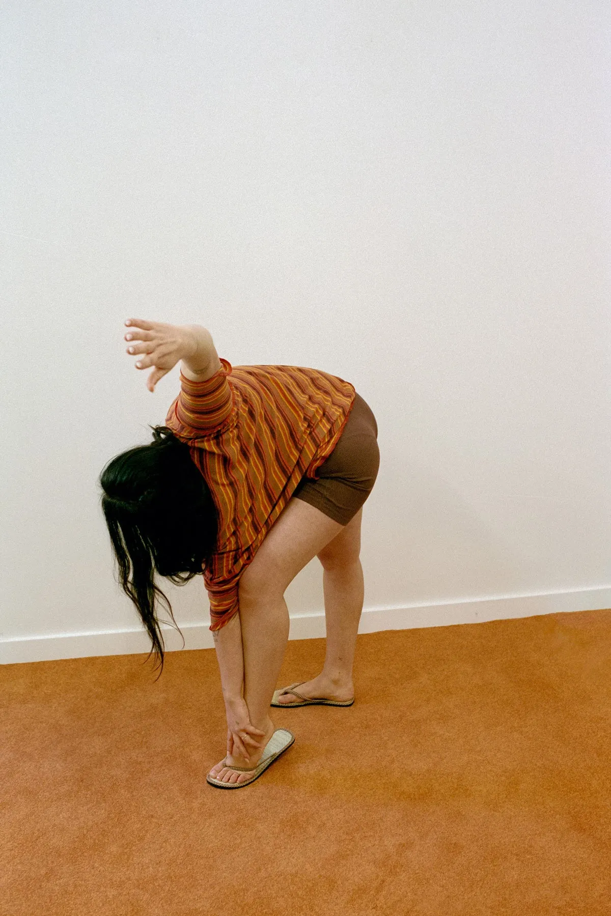 Marigold Stripe Hemp Tee sold by Apres Studio product image thumbnail 4