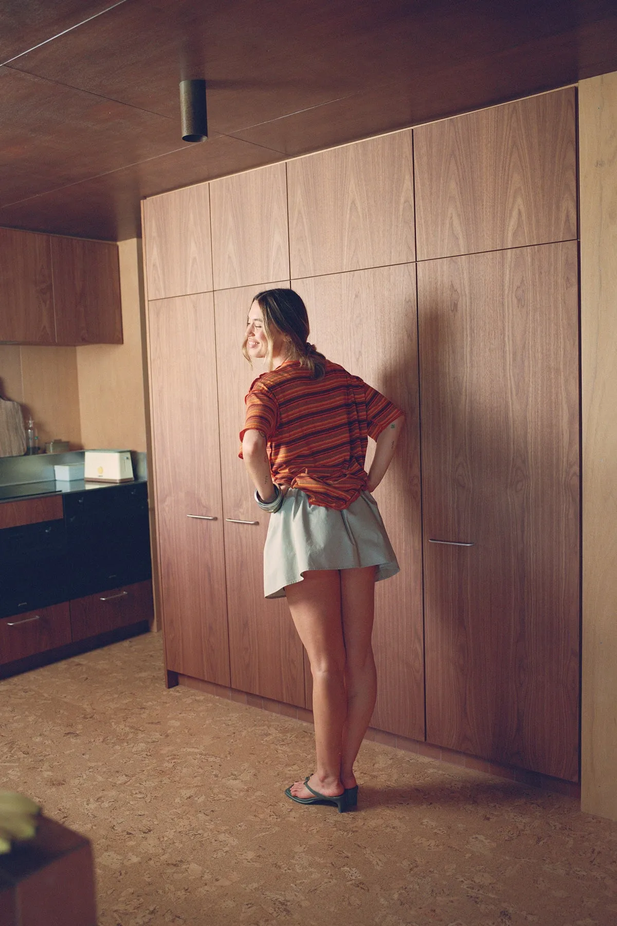 Marigold Stripe Hemp Tee sold by Apres Studio product image thumbnail 3