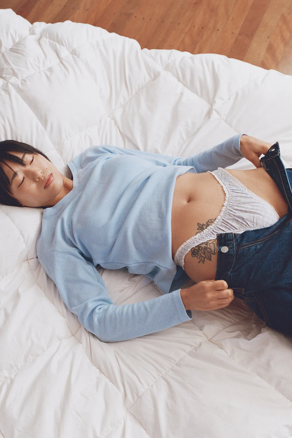 Cloud Ruched Thong sold by Apres Studio product image thumbnail 5