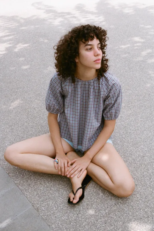 Plaid Market Top sold by Apres Studio