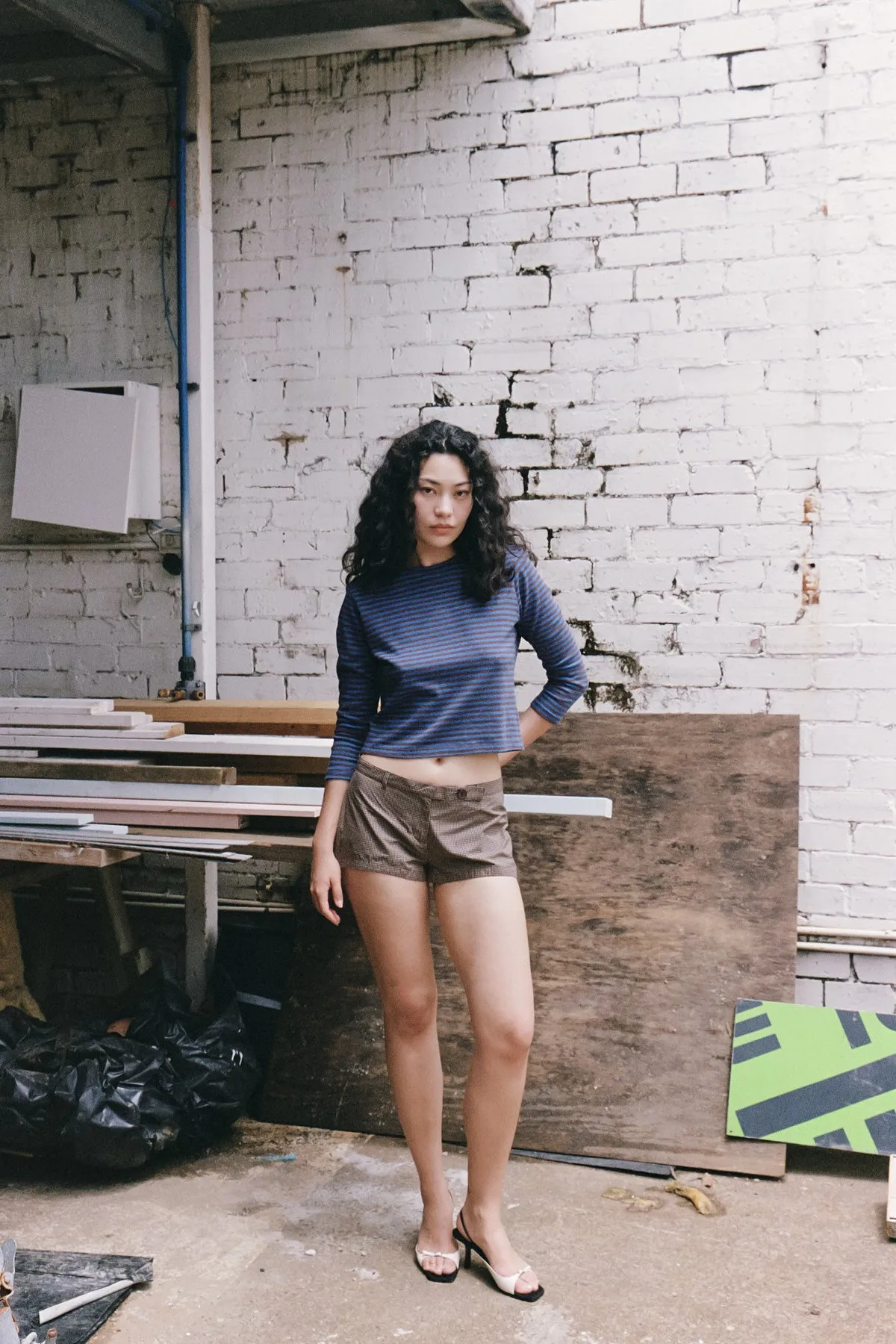 Blackberry Stripe Hemp Top sold by Apres Studio product image thumbnail 3