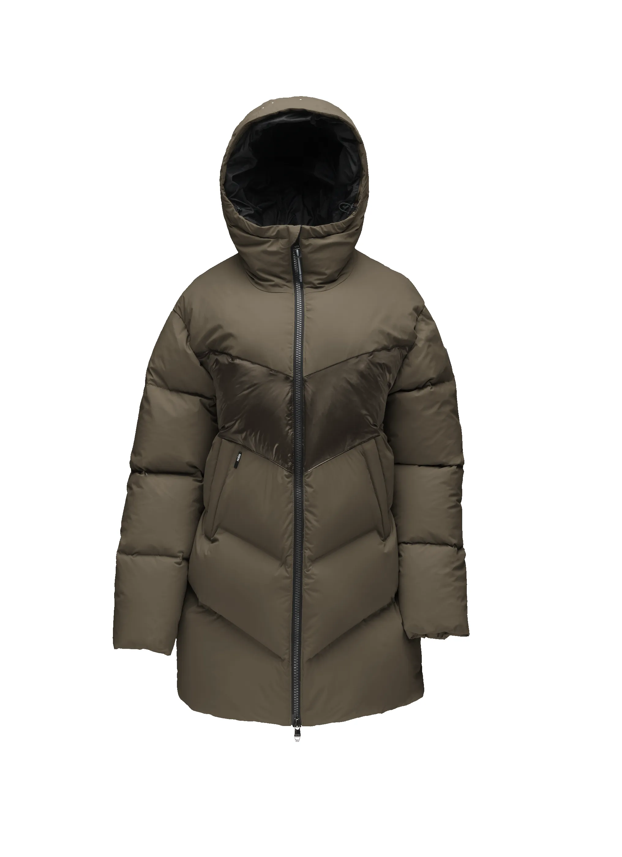 Isla Women's Chevron Quilted Puffer Jacket sold by Nobis