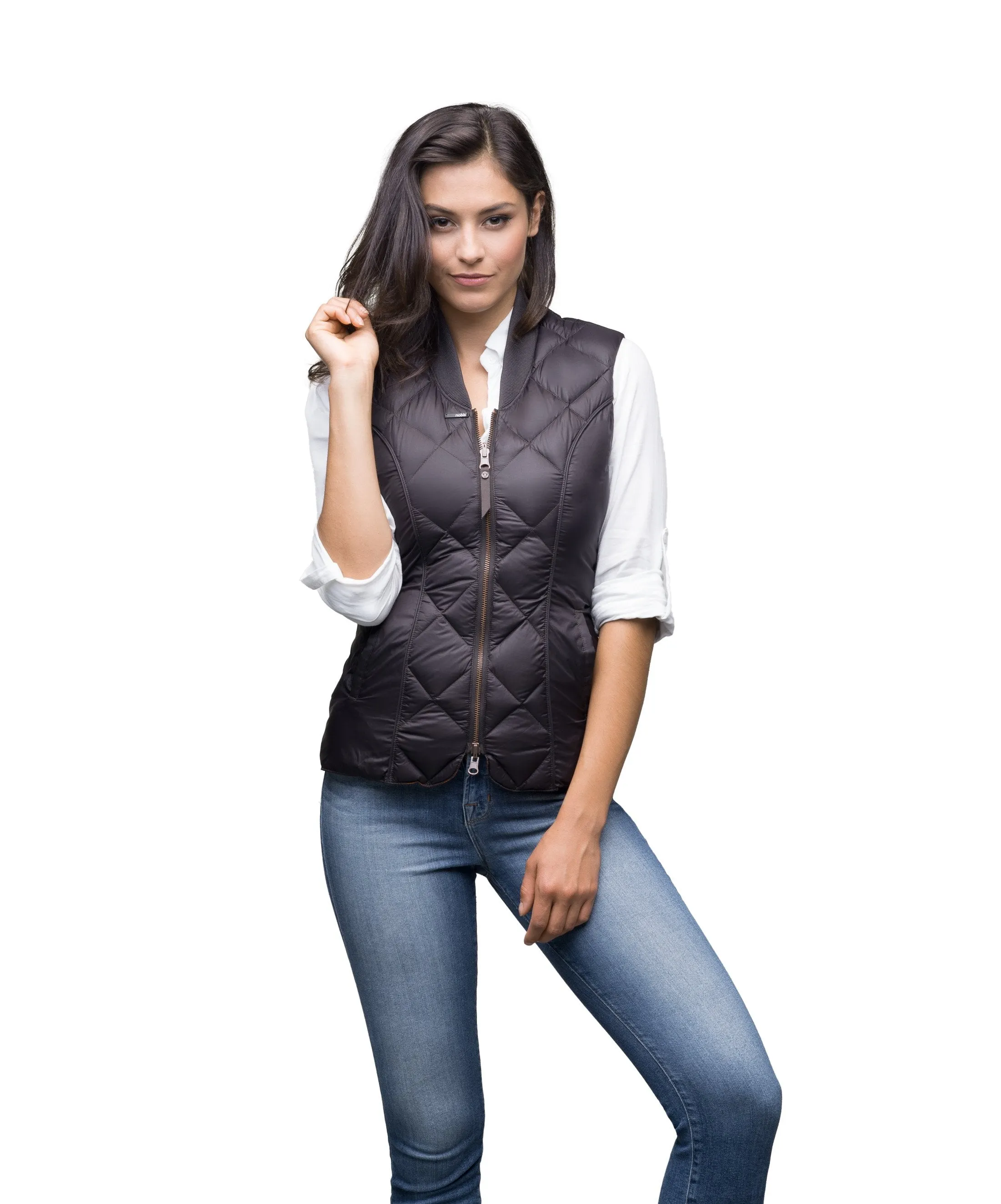 Talia Women's Reversible Quilted Vest sold by Nobis