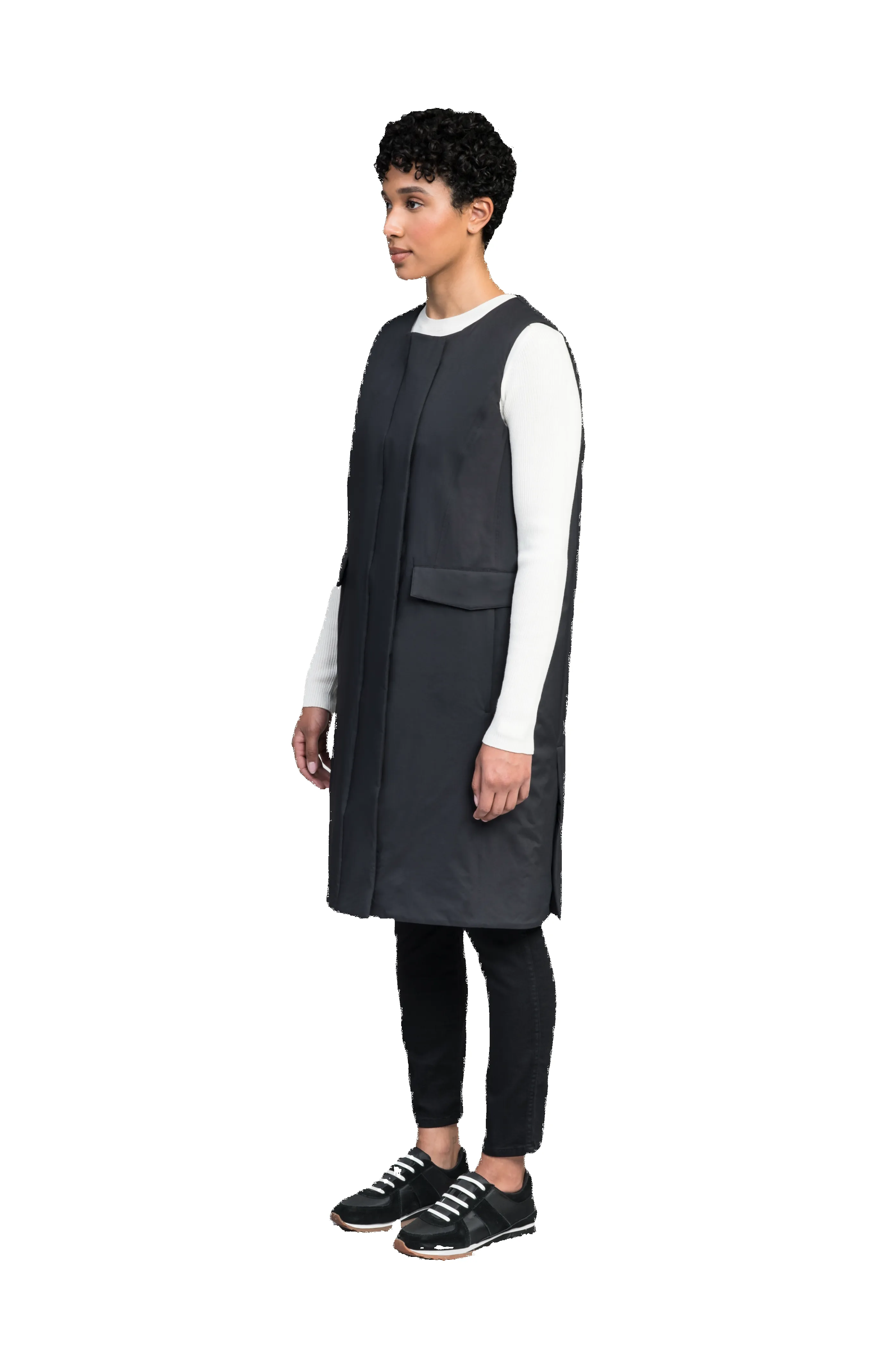 Brexton Women's Tailored Long Mid Layer Vest sold by Nobis product image thumbnail 3