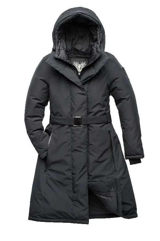 Lara Women's Belted Parka sold by Nobis