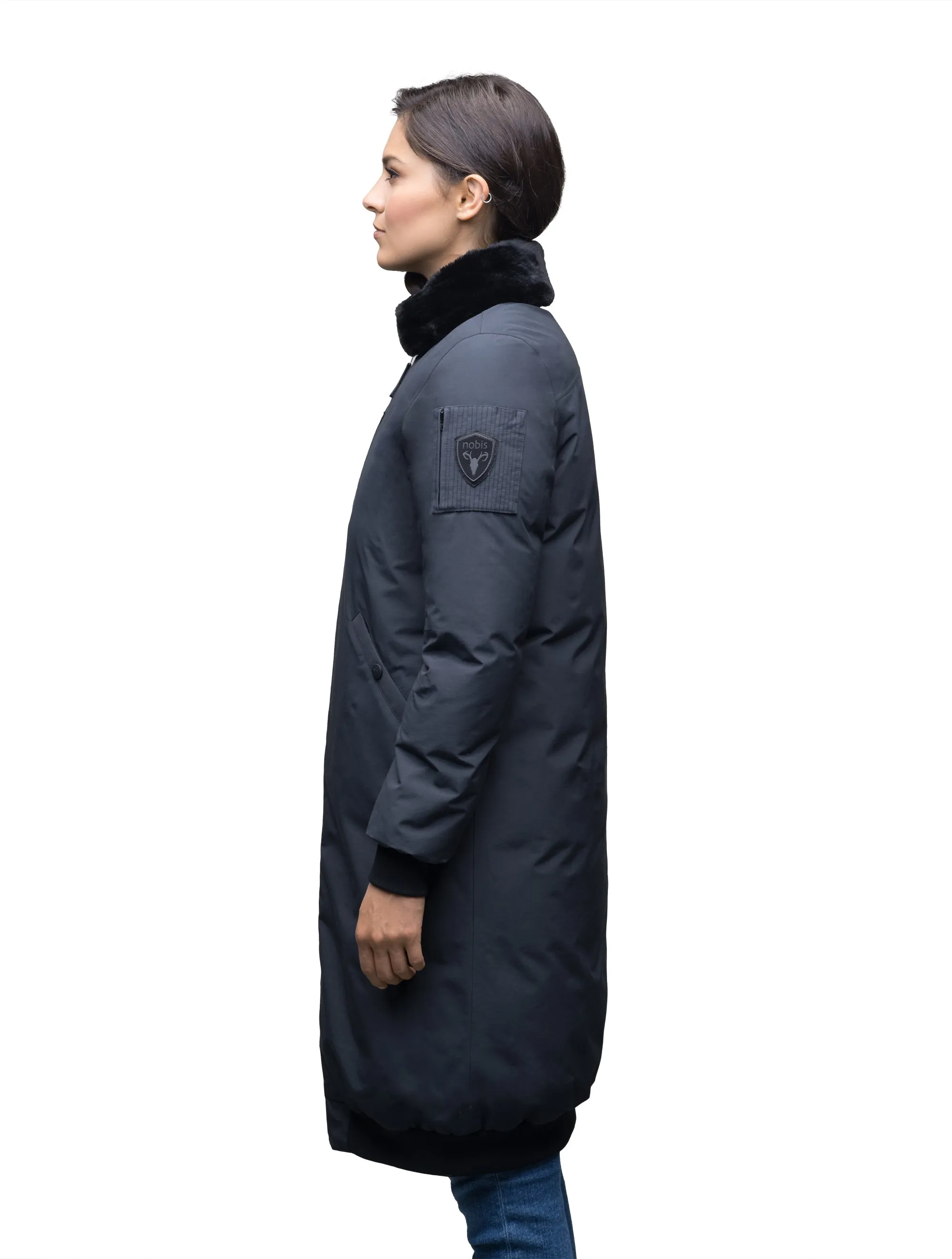 Bella Women's Long Bomber Jacket sold by Nobis product image thumbnail 3