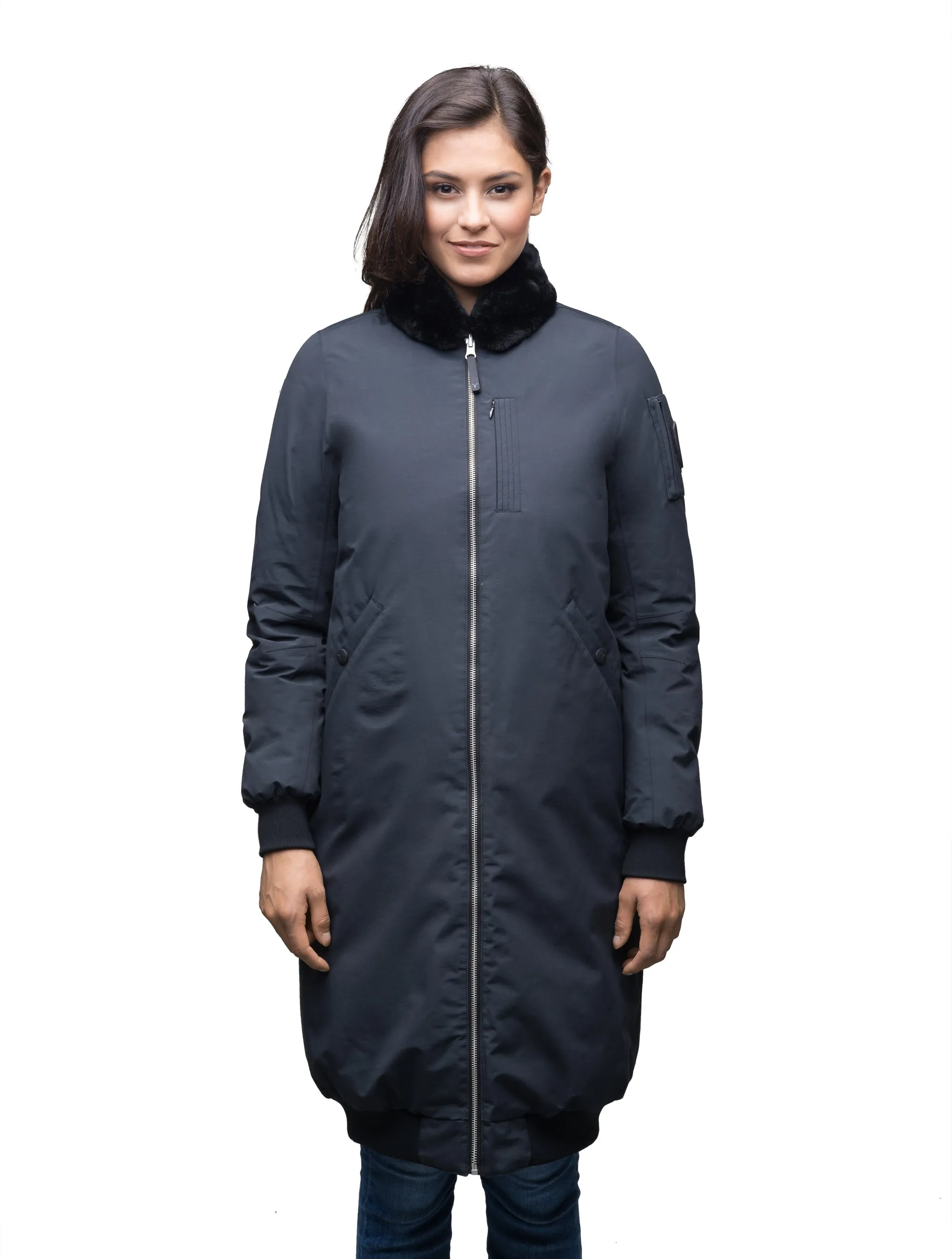 Bella Women's Long Bomber Jacket sold by Nobis product image thumbnail 2