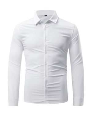 Manfinity Men Button Front Shirt made by SHEIN