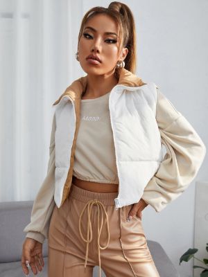 SHEIN PETITE Zipper Double Face Vest Winter Coat sold by SHEIN