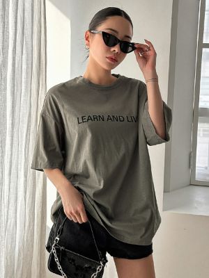 DAZY Letter Graphic Drop Shoulder Tee sold by SHEIN