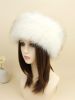 Solid Fuzzy Winter Fluffy Visor Hat sold by SHEIN