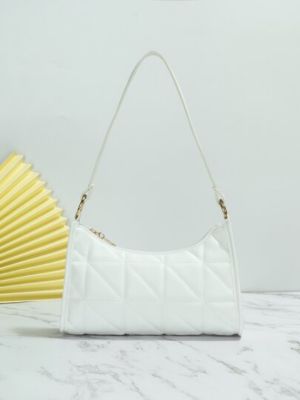 Fashionable Pu Cross Stitch Shoulder Bag made by SHEIN