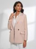SHEIN BIZwear Double Breasted Lapel Neck Blazer sold by SHEIN