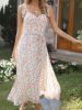 SHEIN Frenchy Ditsy Floral Print Tie Shoulder Belted Cami Dress sold by SHEIN