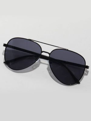 Metal Frame Tinted Lens Fashion Glasses sold by SHEIN