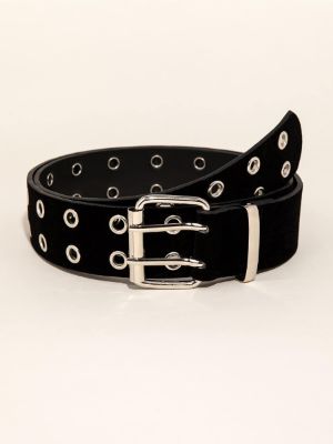 eyelet decor square buckle belt sold by SHEIN
