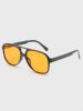 Tinted Lens Top Bar Fashion Glasses For Daily Life Decoration sold by SHEIN