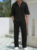 Manfinity Homme Men Solid Drop Shoulder Shirt & Pants sold by SHEIN