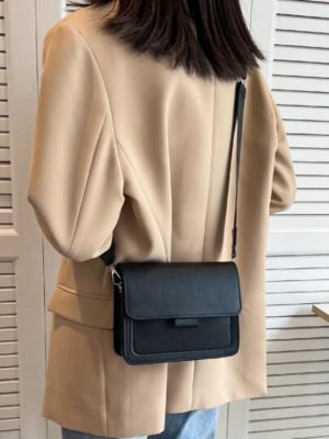Lightweight,Business Casual Mini Minimalist Flap Square Bag