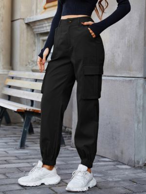 SHEIN EZwear Slant Pocket Cargo Pants sold by SHEIN