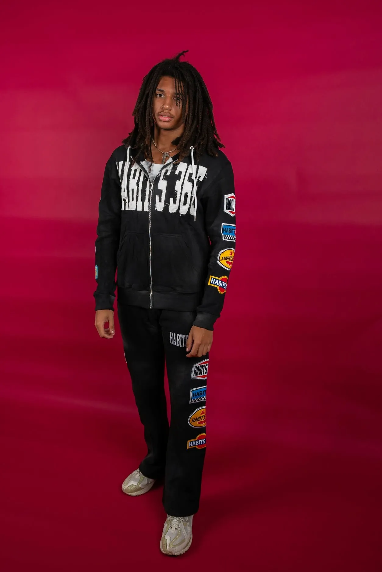 LIMITED EDITION: Appliqué Hoodie Black sold by Habits 365 product image thumbnail 3