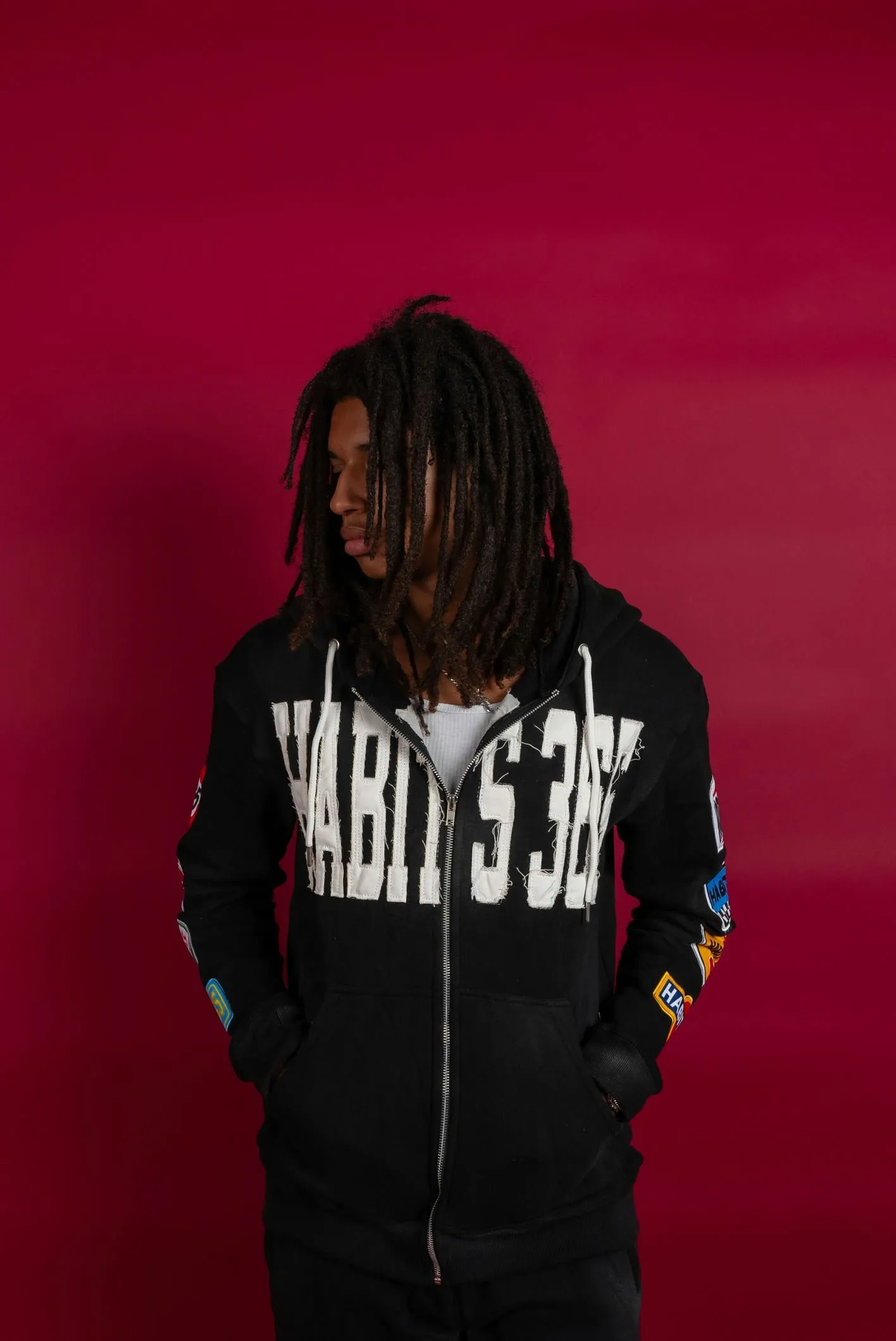 LIMITED EDITION: Appliqué Hoodie Black sold by Habits 365 product image thumbnail 5