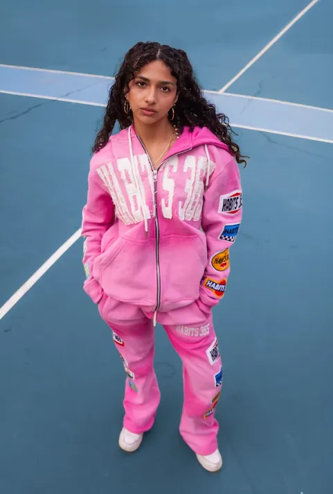 LIMITED EDITION: Appliqué Sweatpants Pink sold by Habits 365 product image thumbnail 2