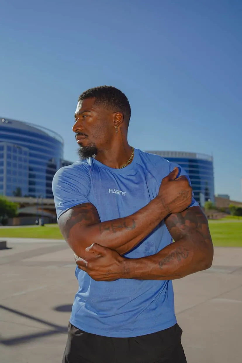 Fitted Tee - Light Blue sold by Habits 365 product image thumbnail 2