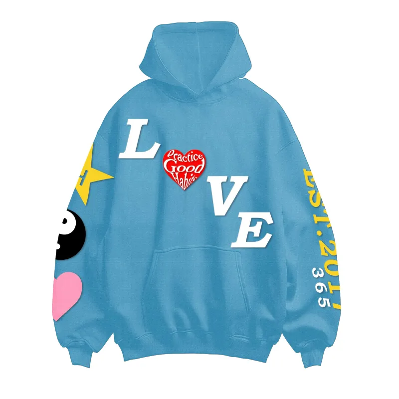 Love Hoodie Blue sold by Habits 365