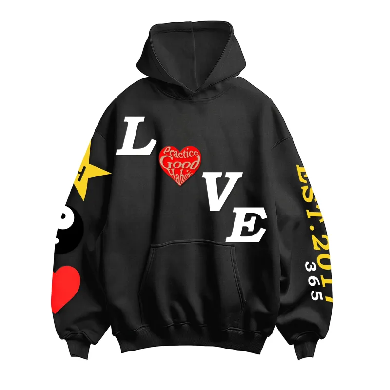 EXCLUSIVE: Love Hoodie Black sold by Habits 365