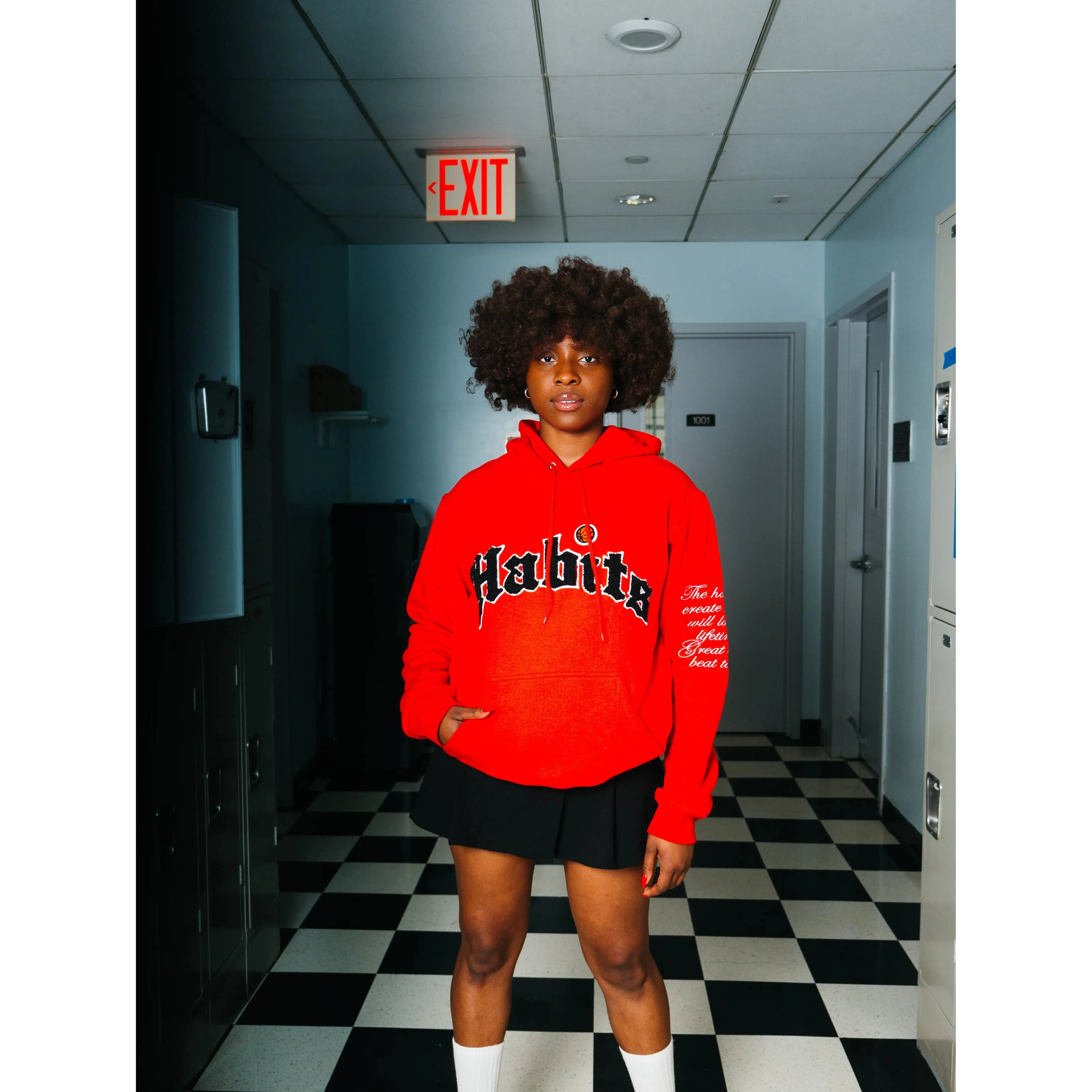 Red Academy Hoodie sold by Habits 365 product image thumbnail 3