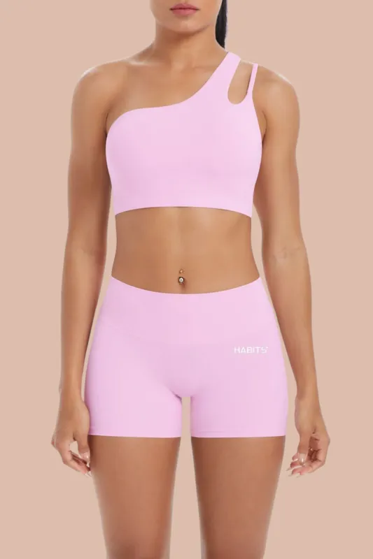 Blush Aura Biker Shorts sold by Habits 365