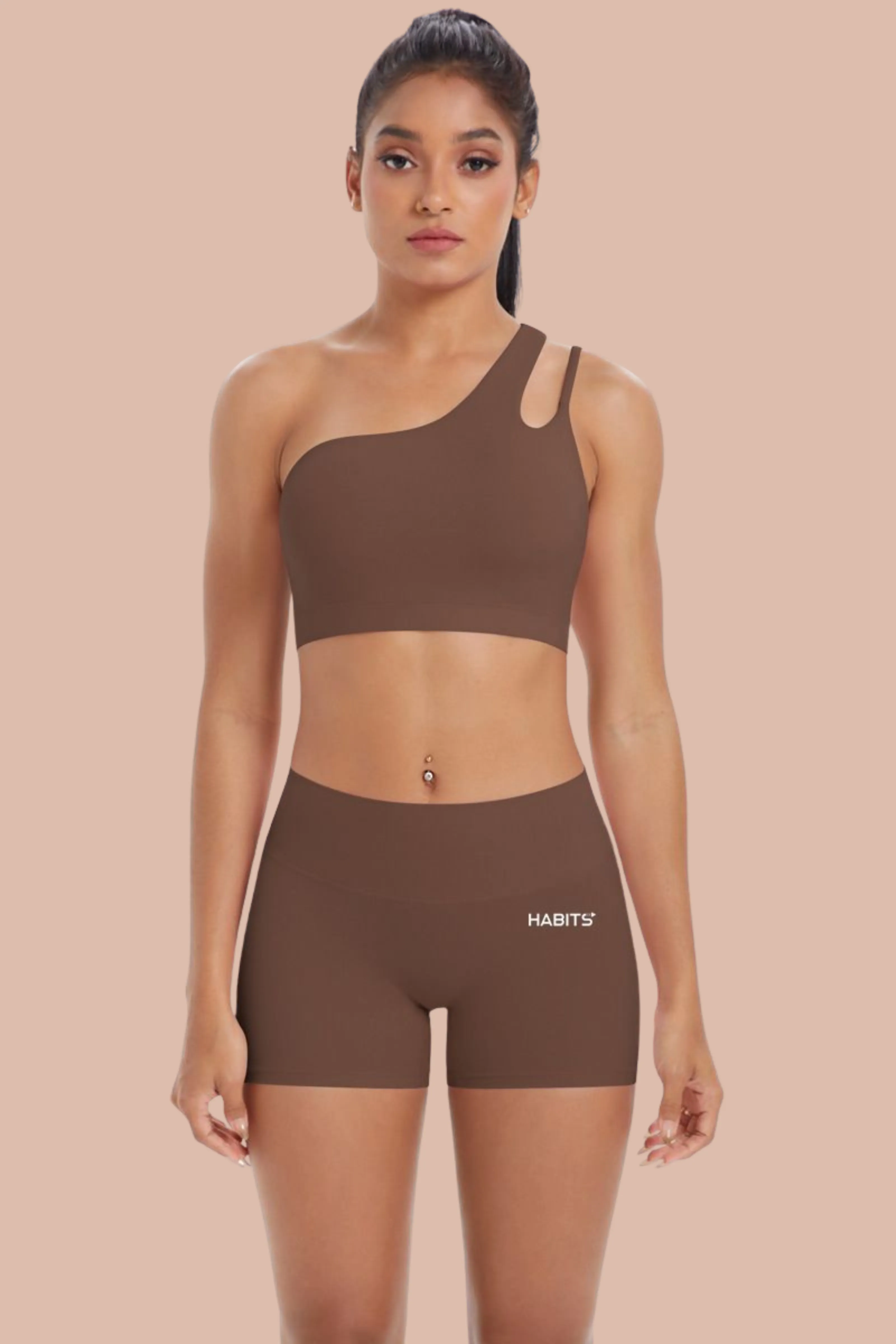 Cocoa Pulse One-Shoulder Bra sold by Habits 365 product image thumbnail 5