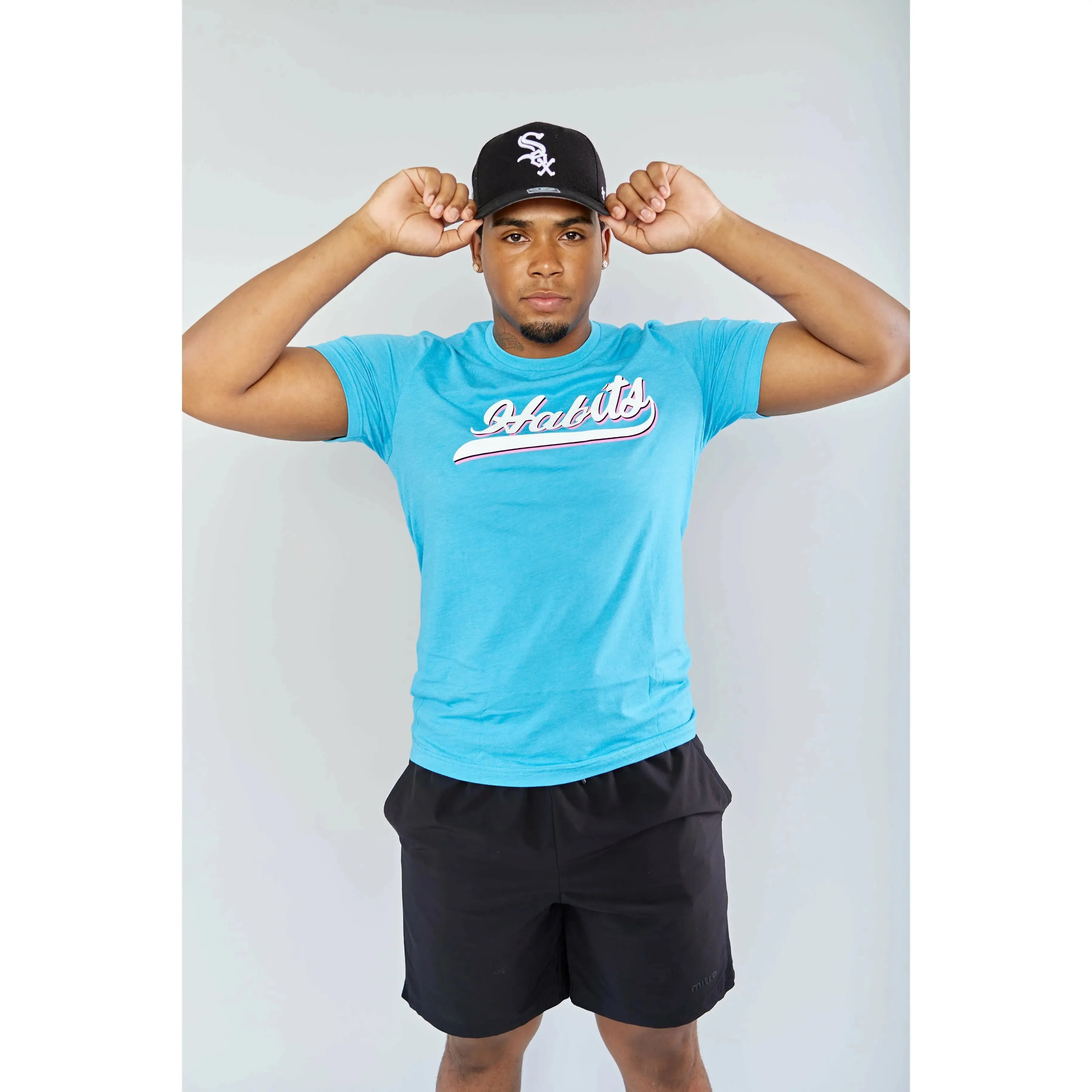 Pre Order - Blue Miami Vice Cursive Tee sold by Habits 365 product image thumbnail 2