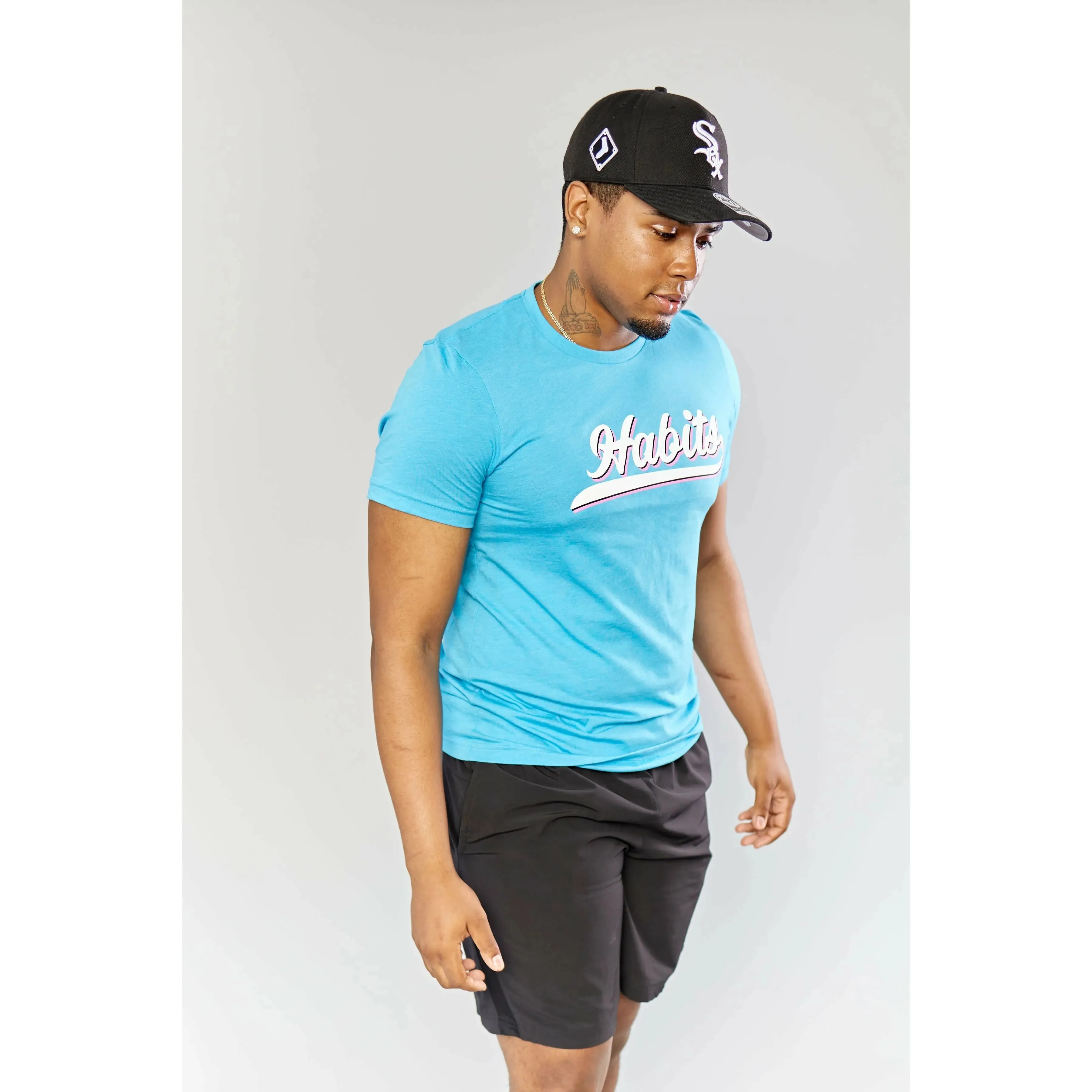 Pre Order - Blue Miami Vice Cursive Tee sold by Habits 365 product image thumbnail 5