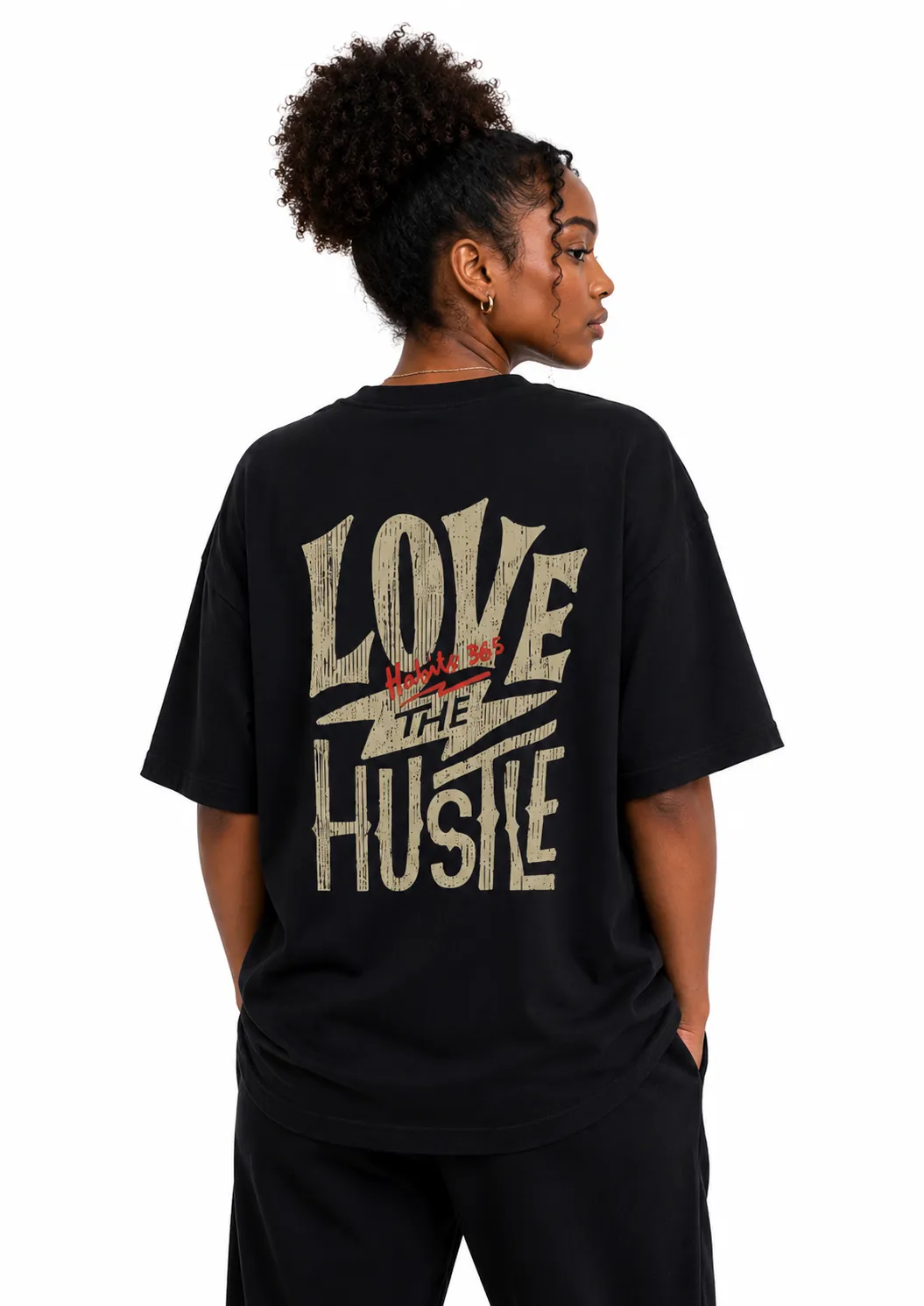 Love The Hustle Tee sold by Habits 365 product image thumbnail 4