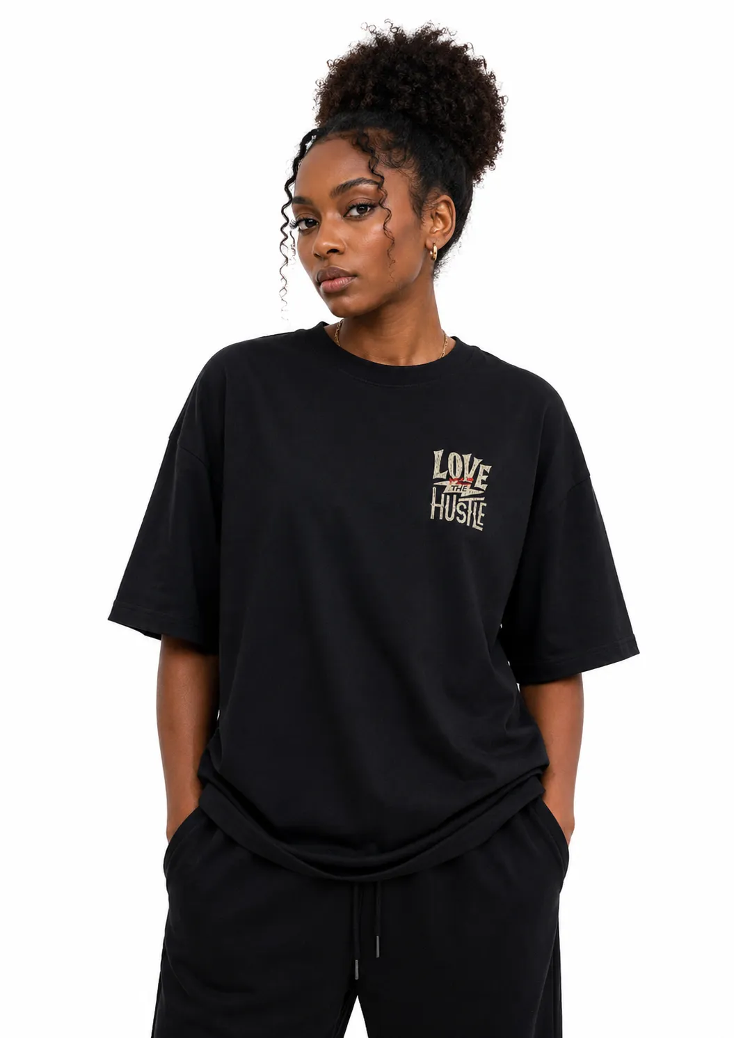 Love The Hustle Tee sold by Habits 365 product image thumbnail 3