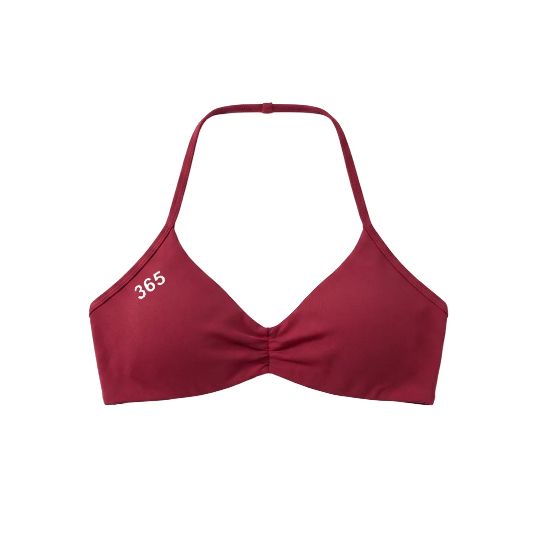 Halter Sports Bra - Deep Cherry sold by Habits 365 product image thumbnail 2
