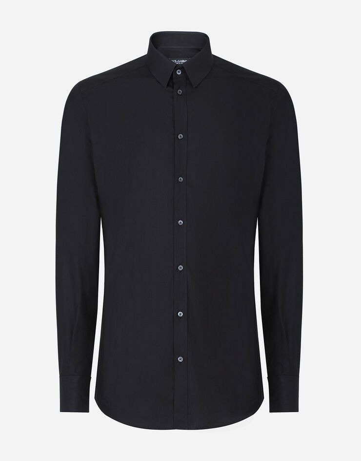 Gold fit shirt in stretch cotton sold by Dolce & Gabanna
