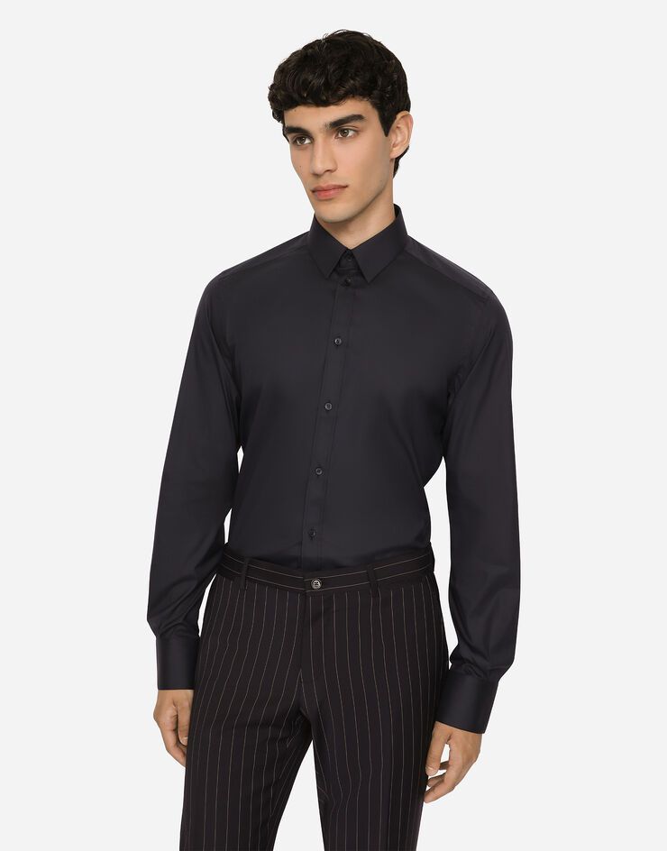 Gold fit shirt in stretch cotton sold by Dolce & Gabanna product image thumbnail 2