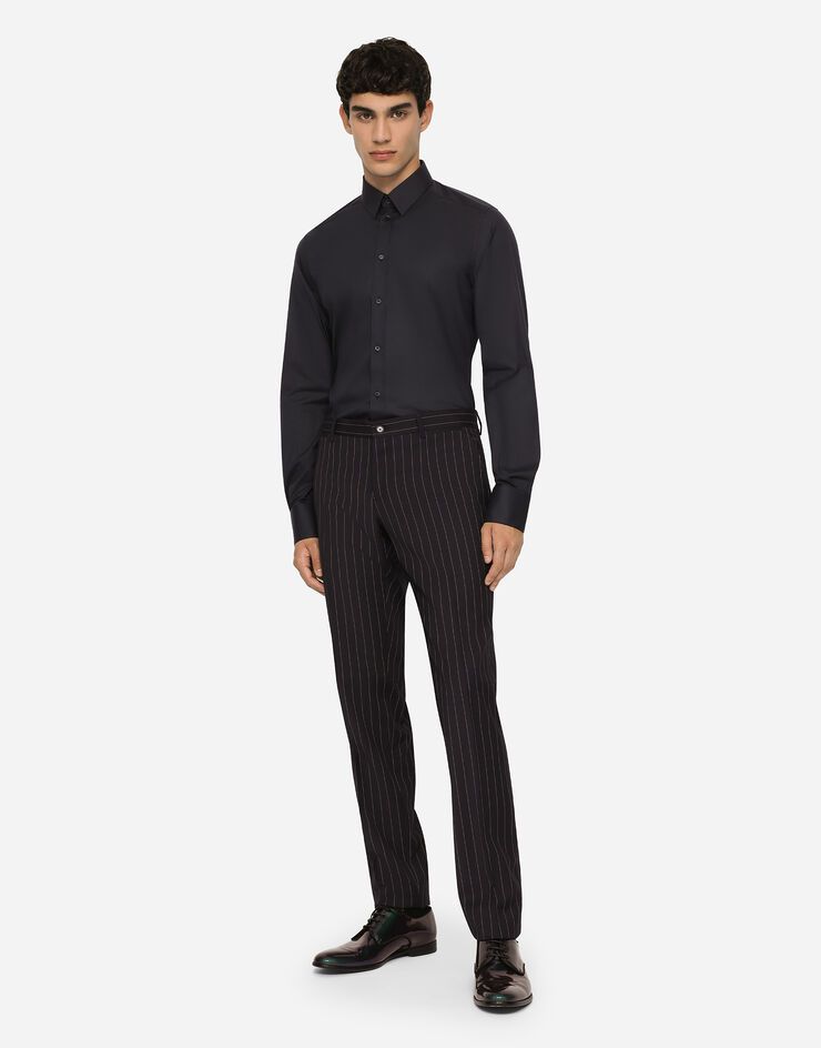 Gold fit shirt in stretch cotton sold by Dolce & Gabanna product image thumbnail 3