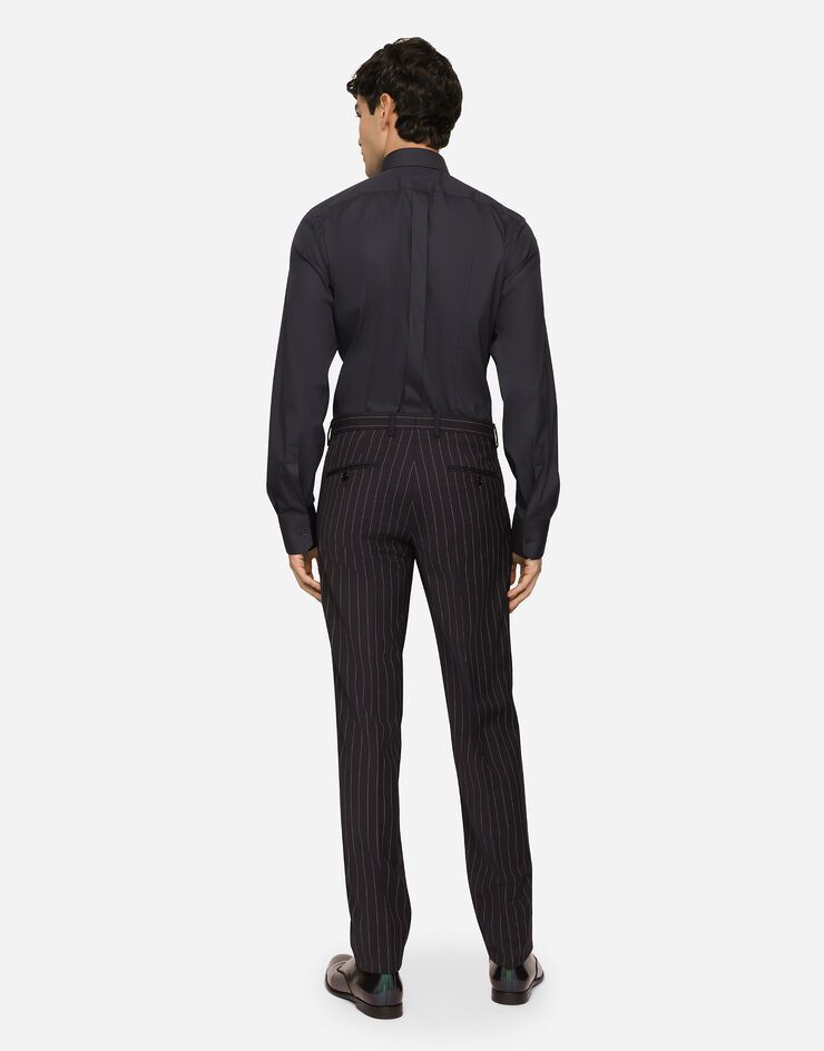 Gold fit shirt in stretch cotton sold by Dolce & Gabanna product image thumbnail 4