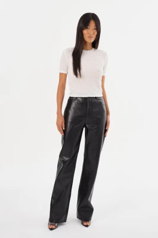 DEMORA | Recycled Leather Pants sold by LAMARQUE