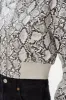 EVELIN | Faux Leather Cropped Bomber sold by La Marque