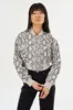 EVELIN | Faux Leather Cropped Bomber sold by La Marque