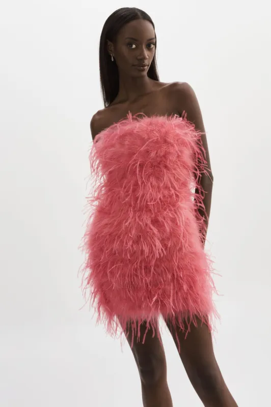 TRIANA | Feather Dress sold by LAMARQUE