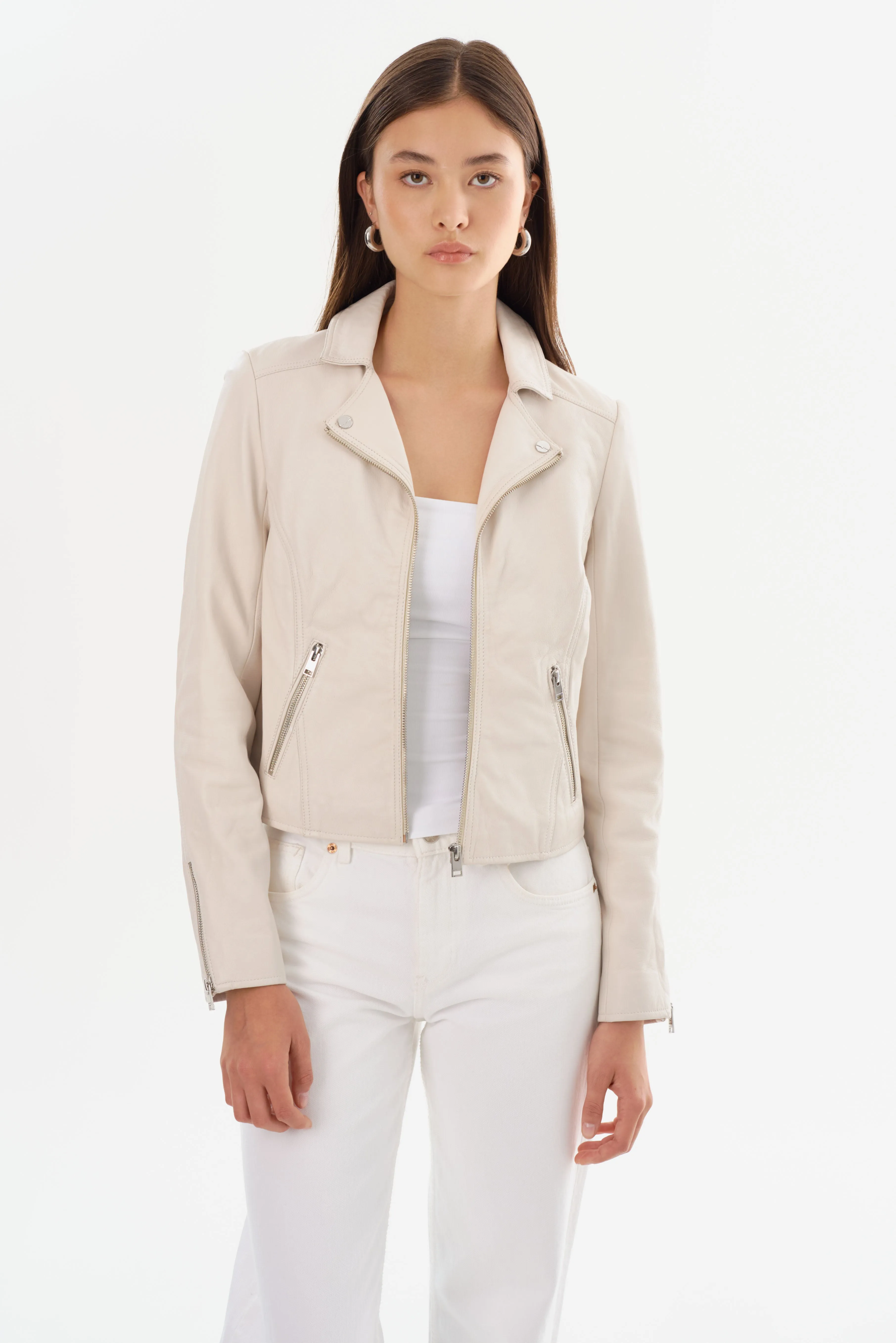 TRUDIE | Leather Biker Jacket sold by La Marque product image thumbnail 2