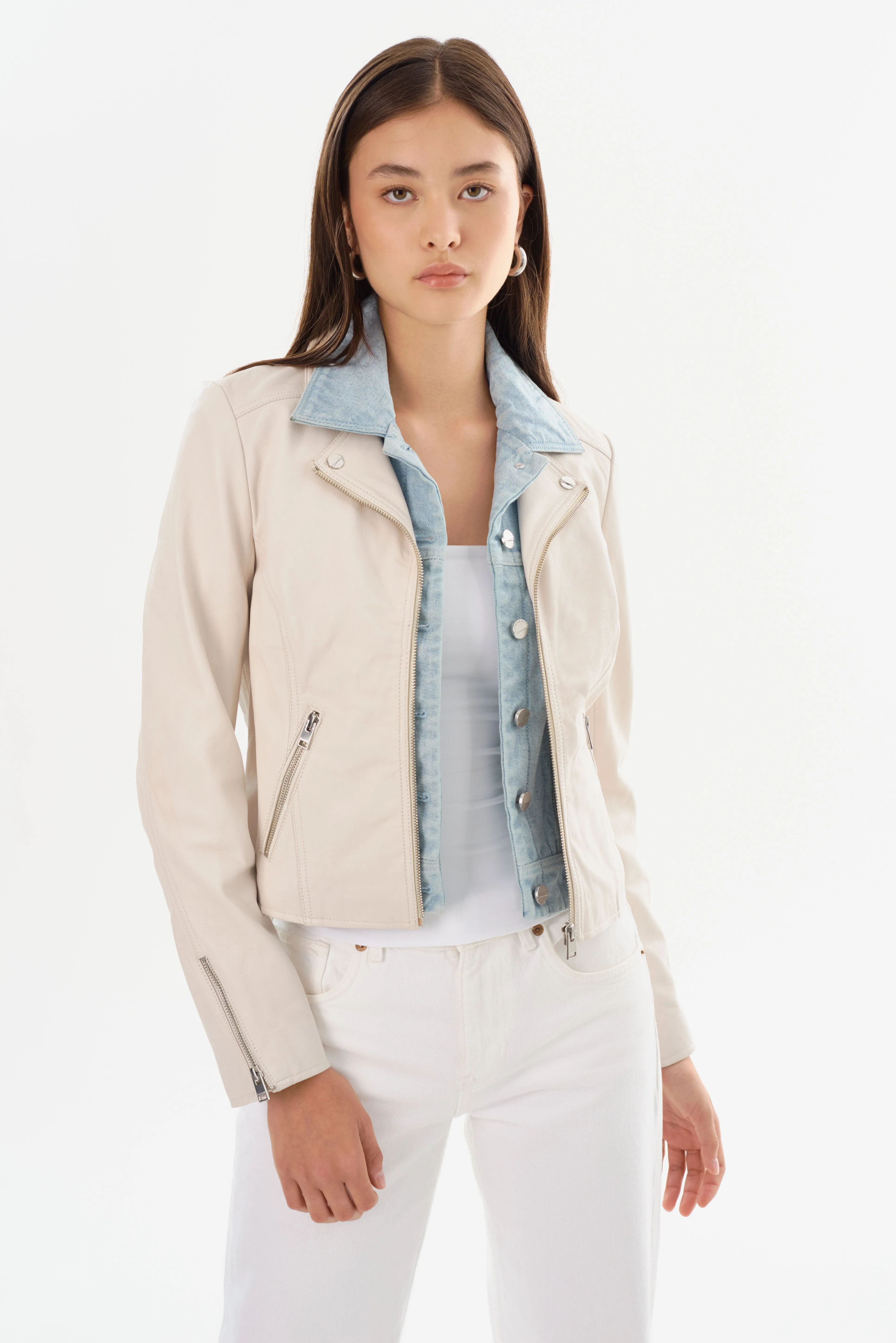 TRUDIE | Leather Biker Jacket sold by La Marque product image thumbnail 3