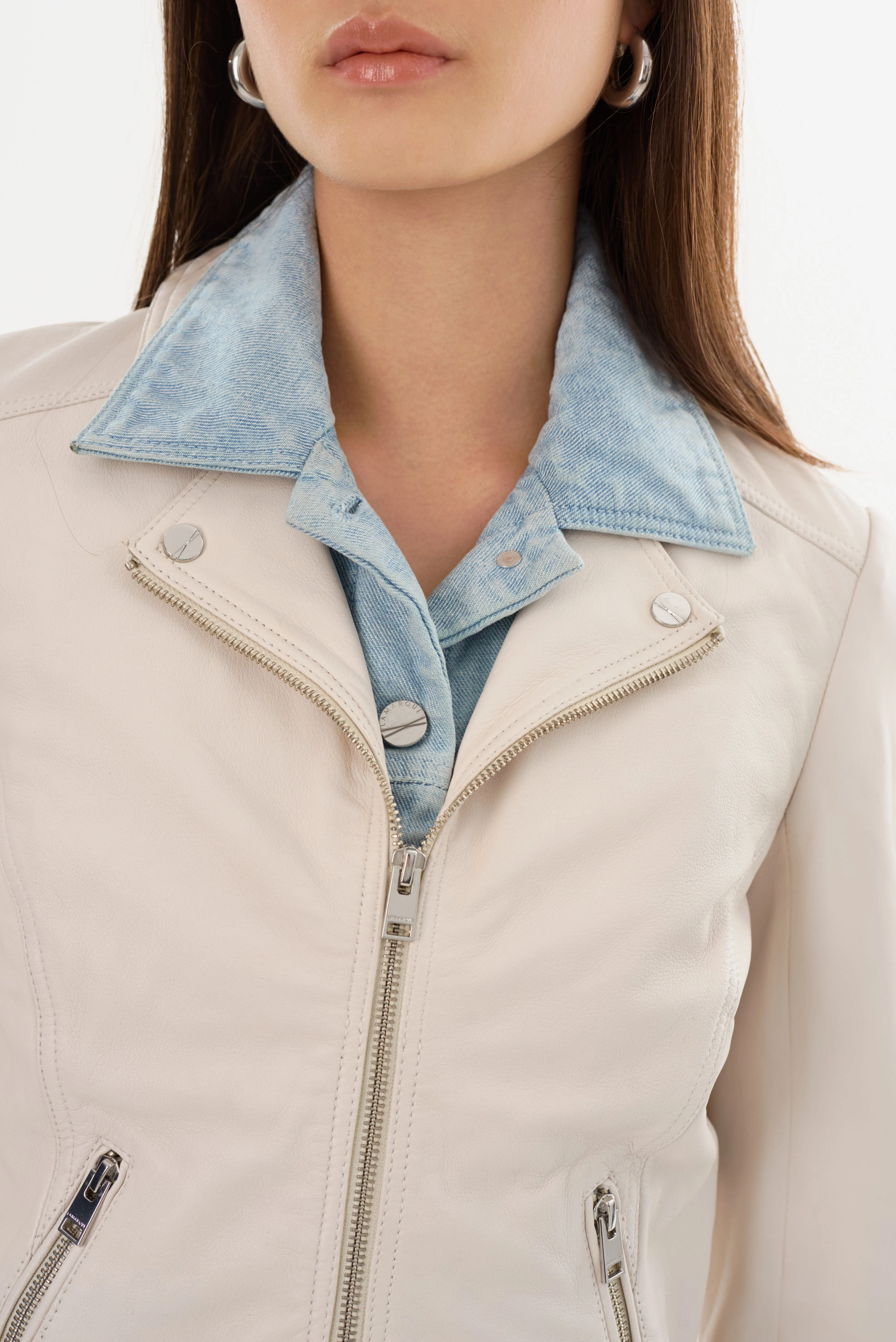 TRUDIE | Leather Biker Jacket sold by La Marque product image thumbnail 4